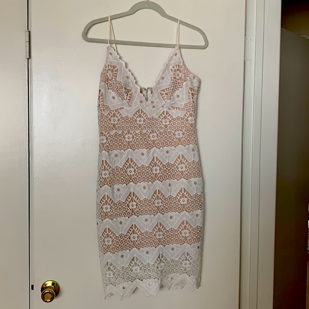 Lulus white midi dress